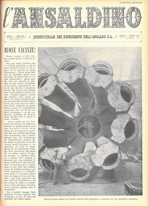 L&#039;Ansaldino, n. 5, 1954